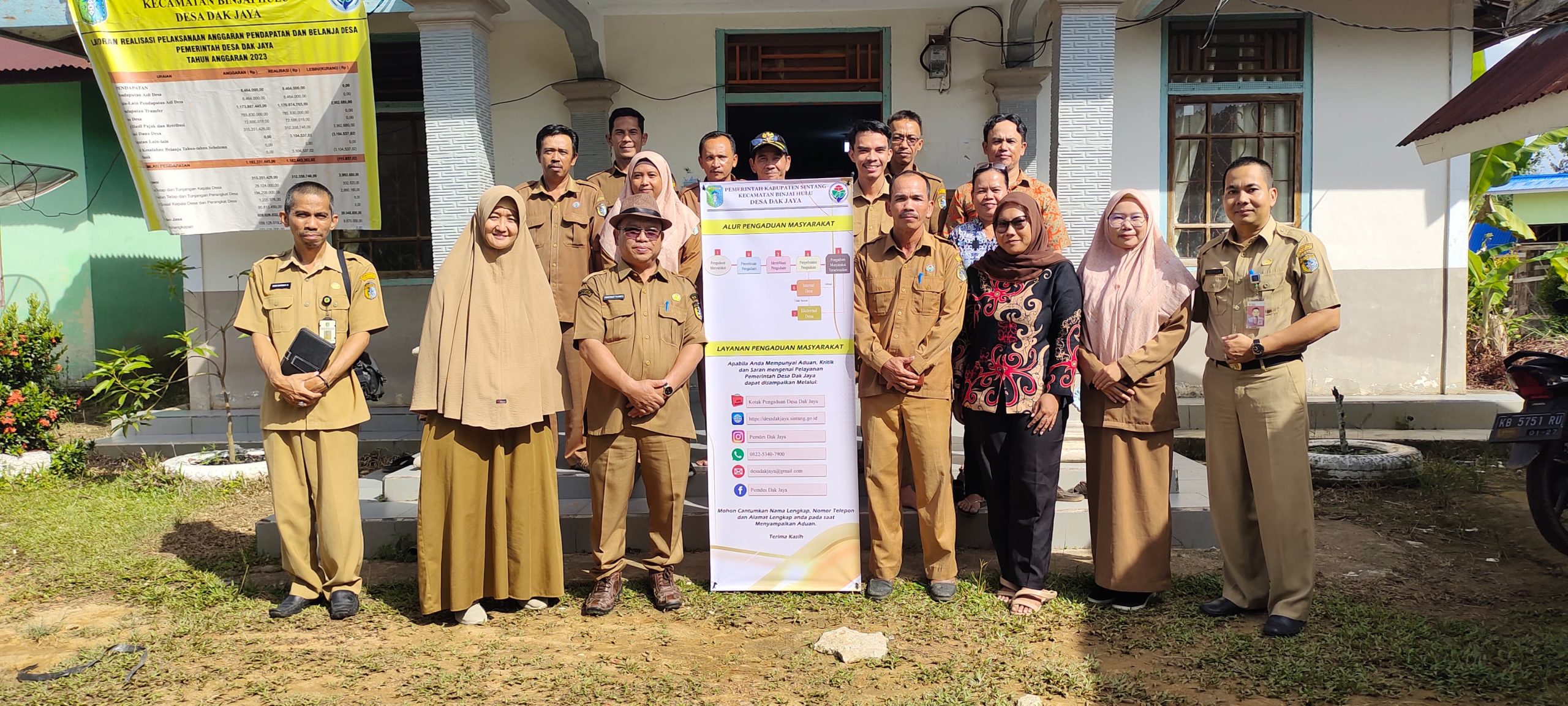 Pendampingan Penilaian Desa Anti Korupsi, Desa Dak Jaya, Kecamatan Binjai Hulu, Kabupaten Sintang